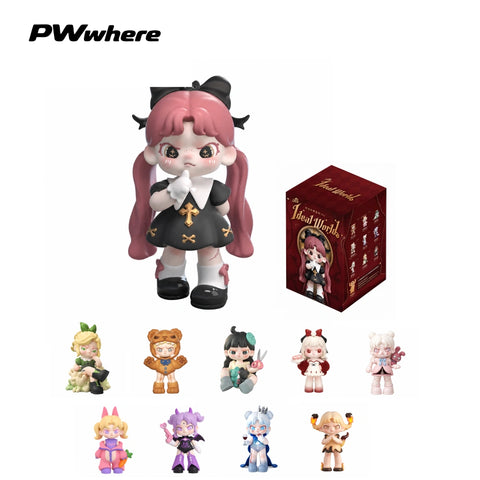 Figuras de vinilo de diseño de cajas ciegas de la serie Un Mundo Ideal de PWWHERE DORA