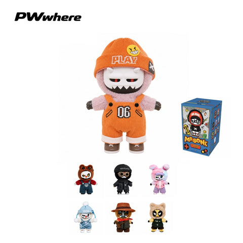 PWWHERE MR. BONE Skull Plush Agent Series Blind Box Pendant Toys