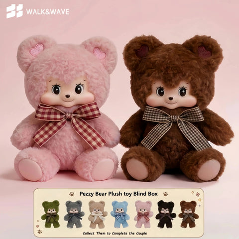 PWWHERE Pezzy Bear Sweet Gift Plush Series Mystery Blind Box - Cute Stuffed Toy Bag Charm